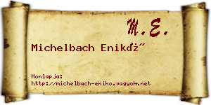 Michelbach Enikő névjegykártya